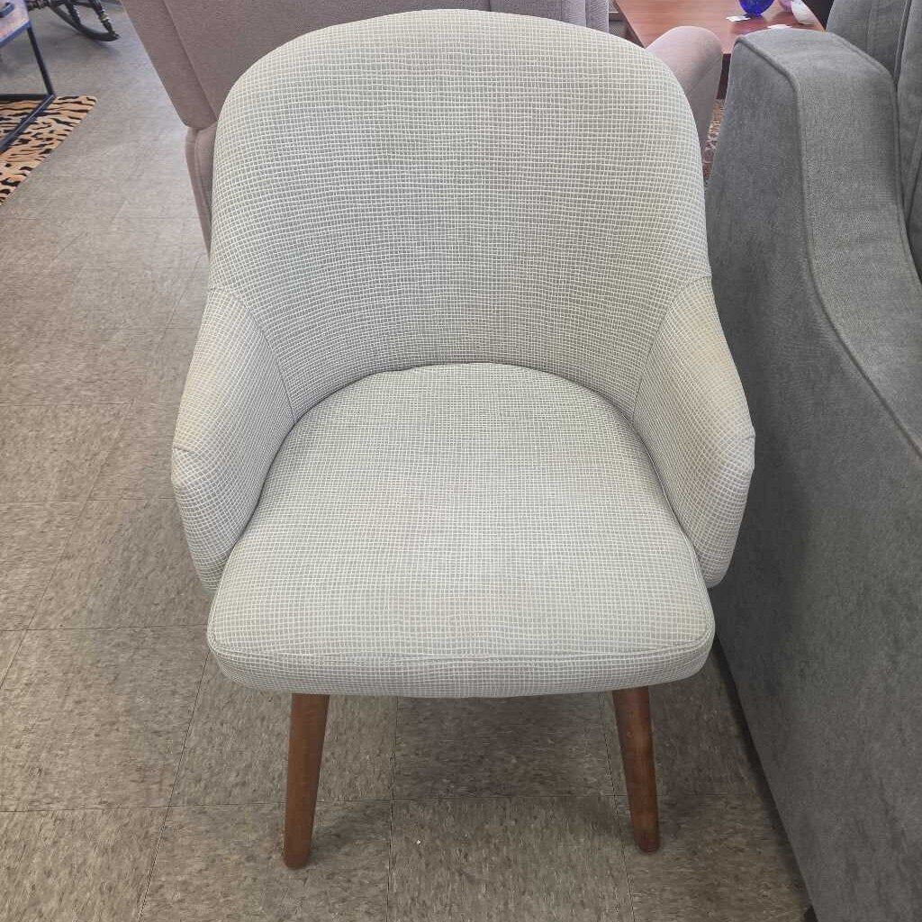 West Elm Upholstered Chair with Solid Wood Legs