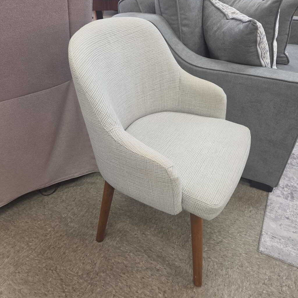 West Elm Upholstered Chair with Solid Wood Legs