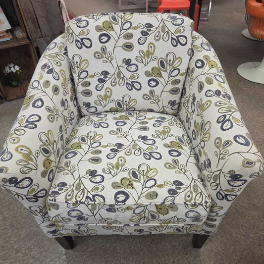England Inc. Bluenight Daffodil Upholstered Arm Chair
