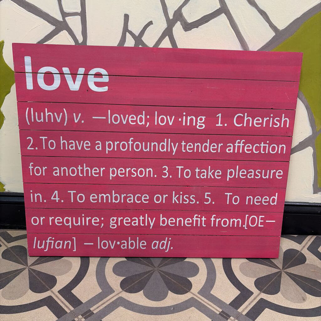 Love Definition Art Sign