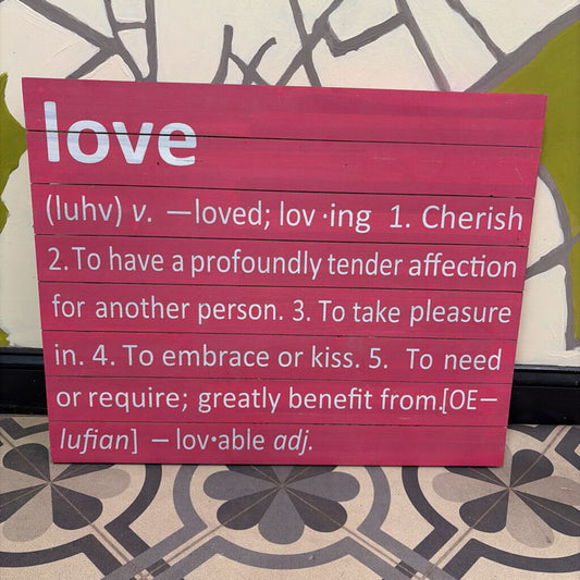 Love Definition Art Sign