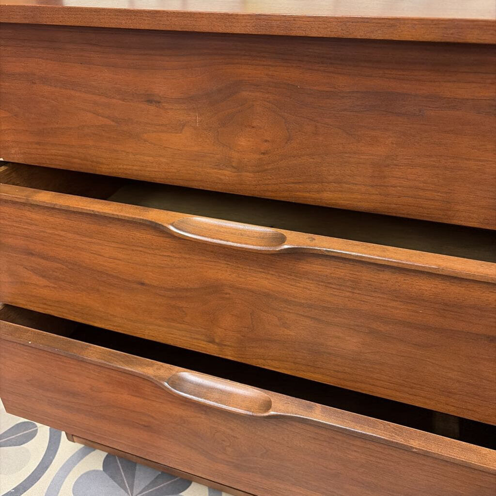 Vintage Wooden MCM Four-Drawer Dresser