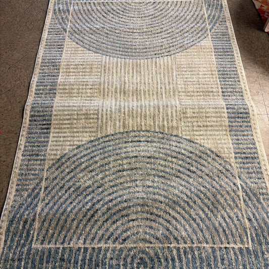nuLoom Allyson Modern Geometric Blue Area Rug