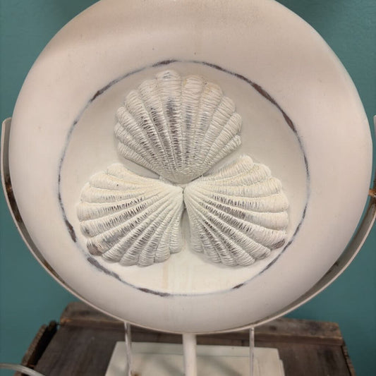 Coastal-themed Decorative Table Lamp with Beige Shade