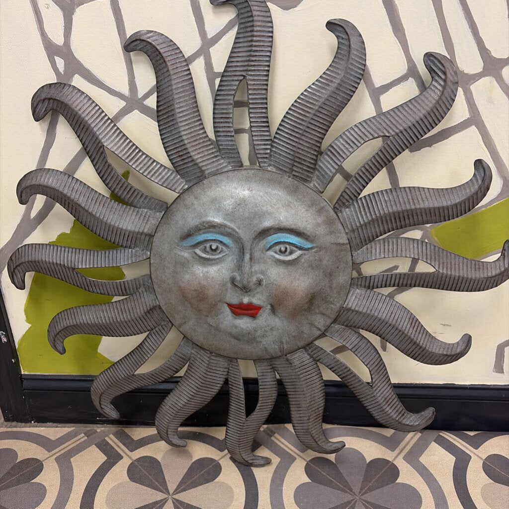 Metal Sun Wall Decor