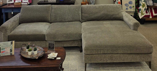 Jonathan Louis DesignLab 2-Piece Sectional in Wide-Wale Ribbed Corduroy