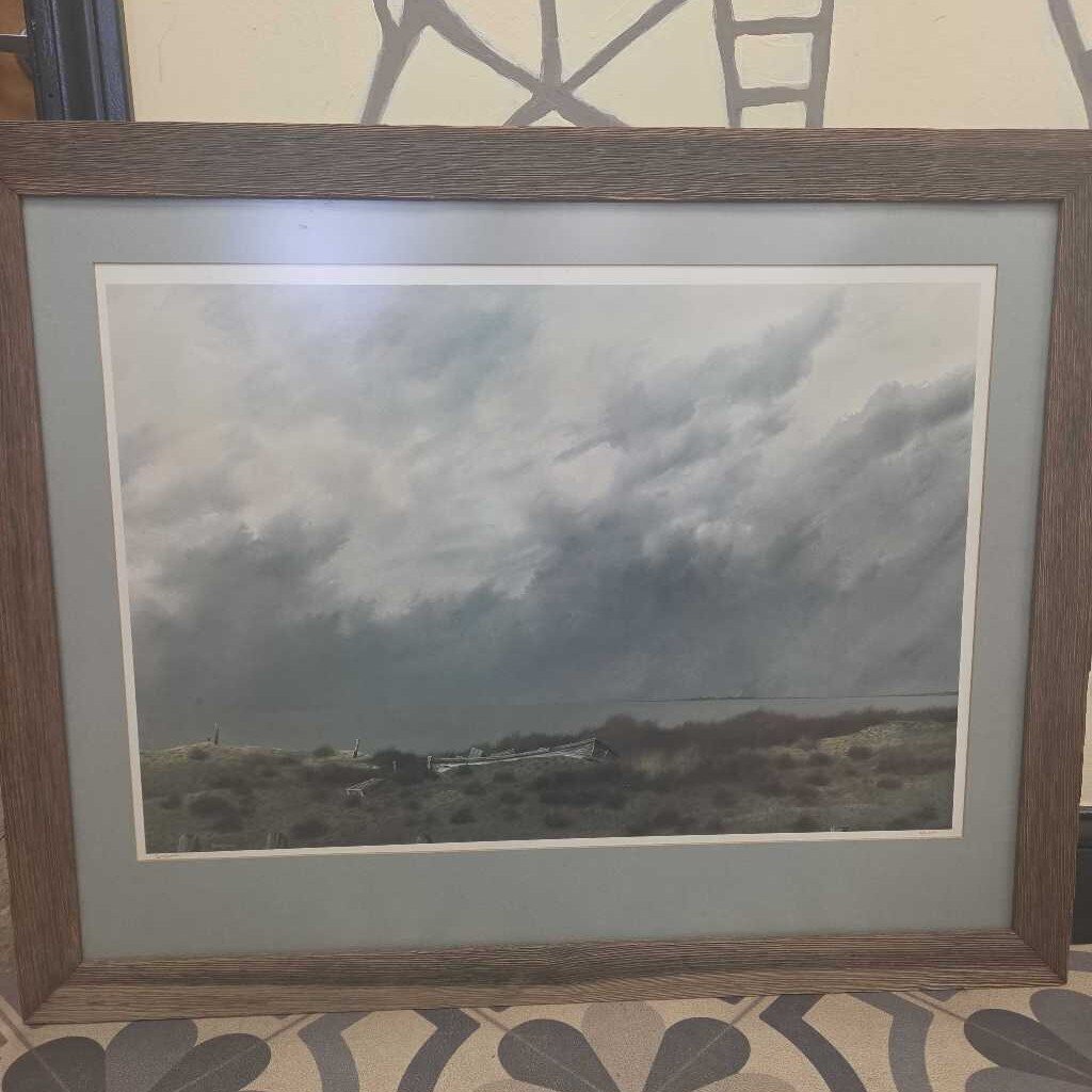 "Cloudy Day" Watercolor Print by Herb Jones (Signed)