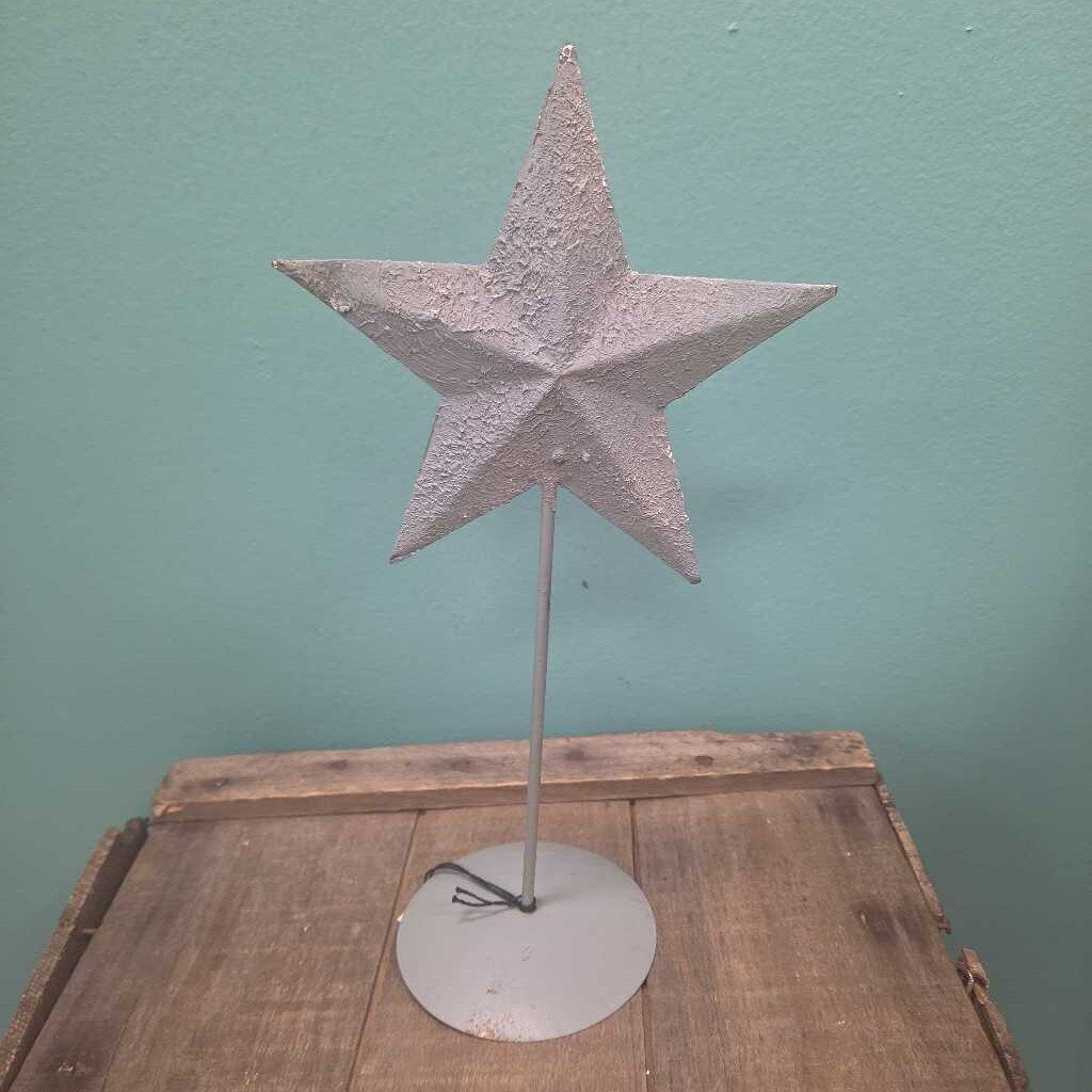 Silver Metal Star Decor "12