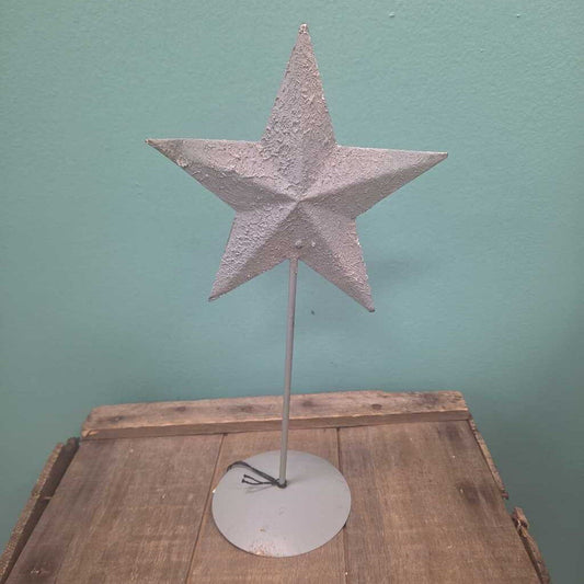 Silver Metal Star Decor "12
