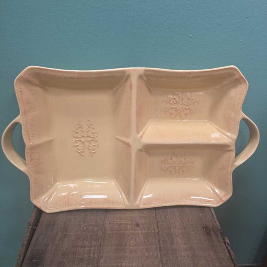 Stoneware Divided Server by Real Home