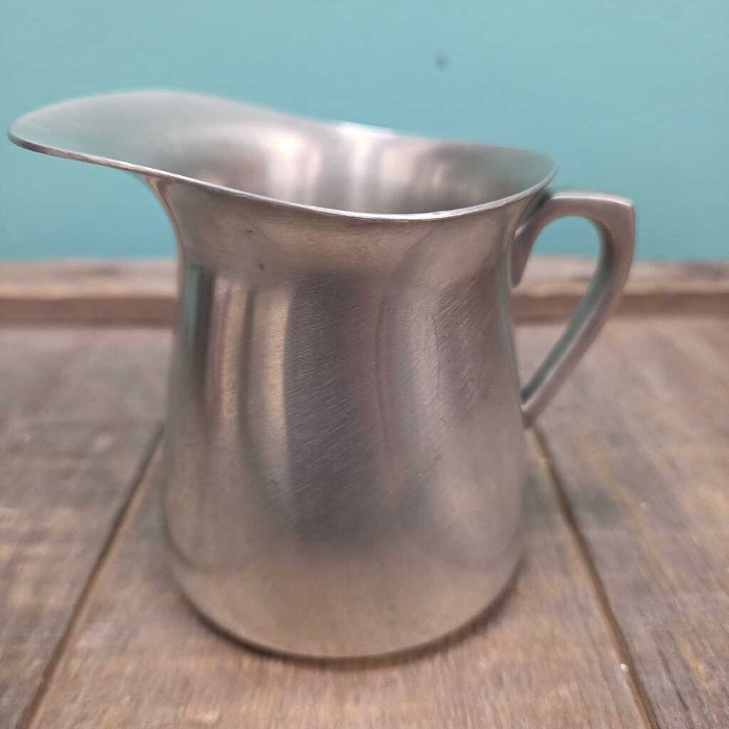 GS Presnier Pewter Handwrought Creamer Pitcher