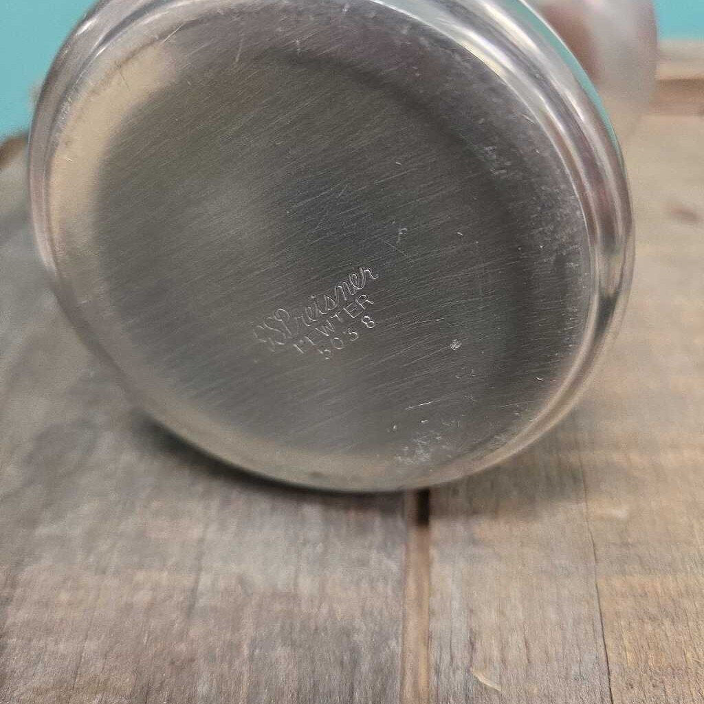 GS Presnier Pewter Handwrought Creamer Pitcher