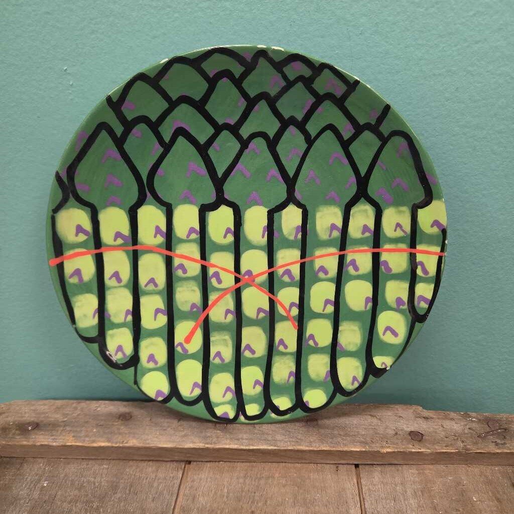 Hand Painted Ceramic Asparagus Dish by Berryware