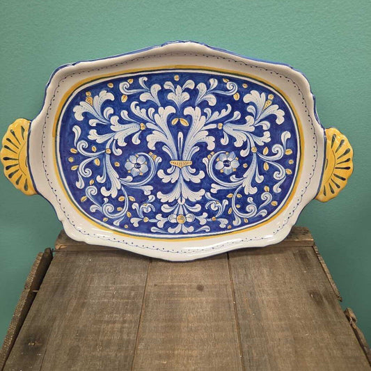 Hand Painted Deruta Italian Ceramic Serving Plate