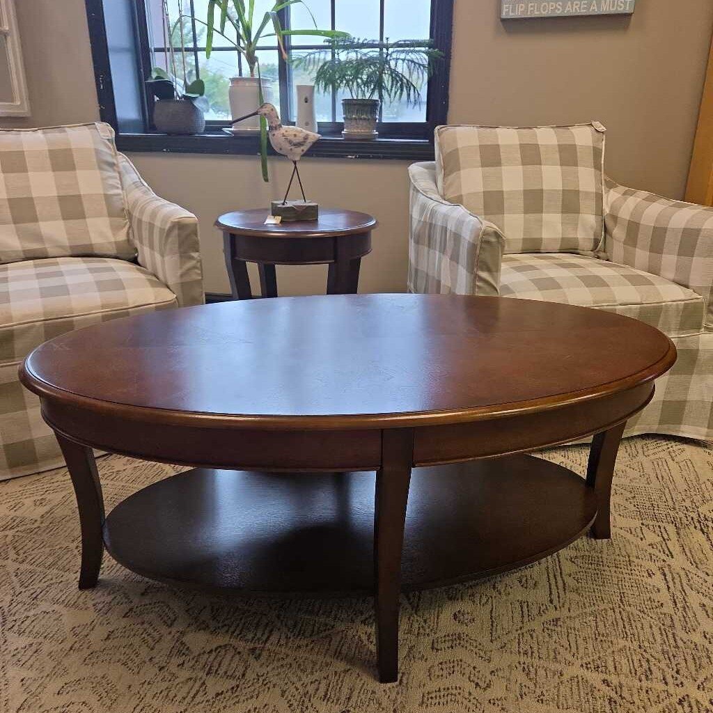 Steve Silver Troy Cocktail Table in Medium Brown Cherry Finish