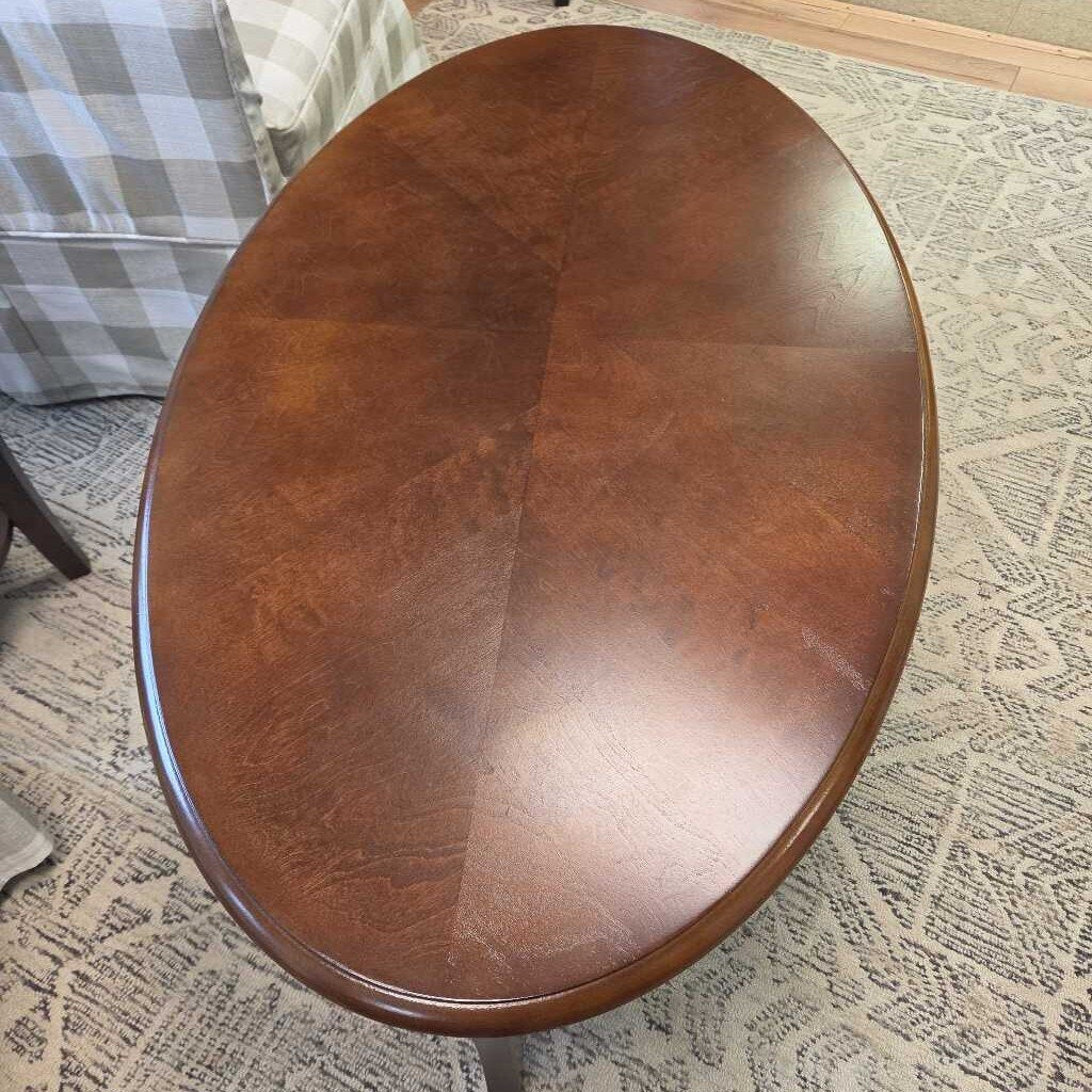 Steve Silver Troy Cocktail Table in Medium Brown Cherry Finish