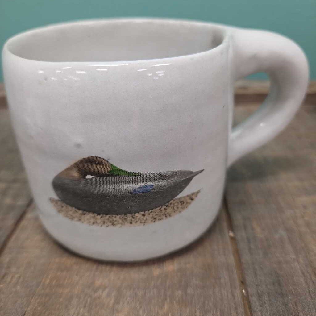 Bybee Delano Studios Pottery Mug - Sleeping Black Duck