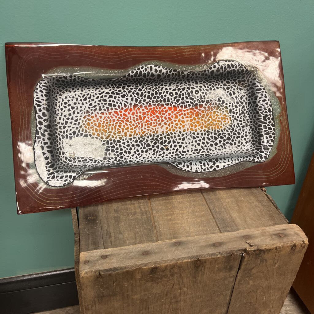 Hanna Bahral Fused Glass Tray Made in Jerusalem