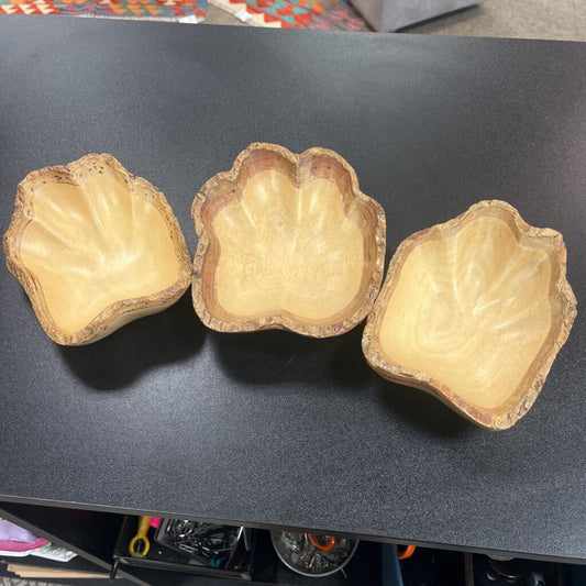 Live Edge Mango Bark Bowl Set (3)