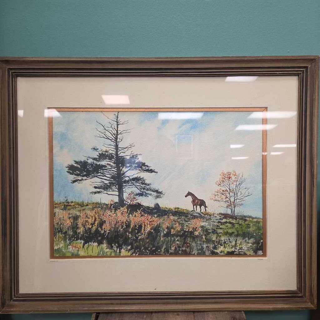 "The Good Life" Original Watercolor by Art Hahn (Maine Artist)