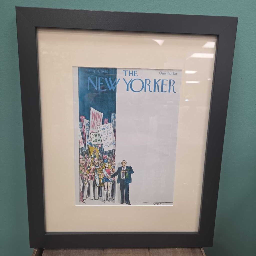 August 11, 1980 - New Yorker Magazine Cover Framed Print
