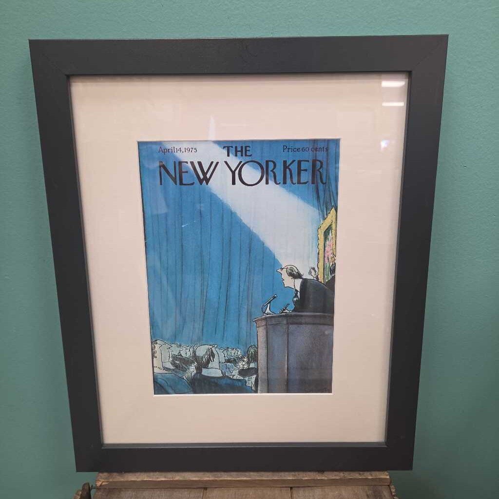 April 14, 1975 - New Yorker Magazine Cover Framed Print