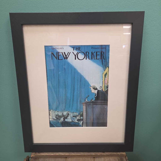 April 14, 1975 - New Yorker Magazine Cover Framed Print