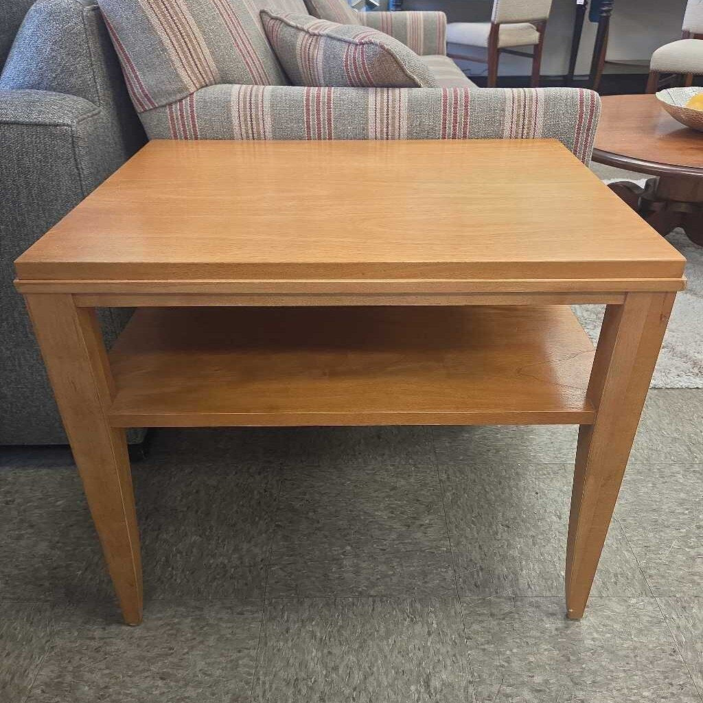 Ethan Allen Maple Two-Tiered End Table - 2 Available