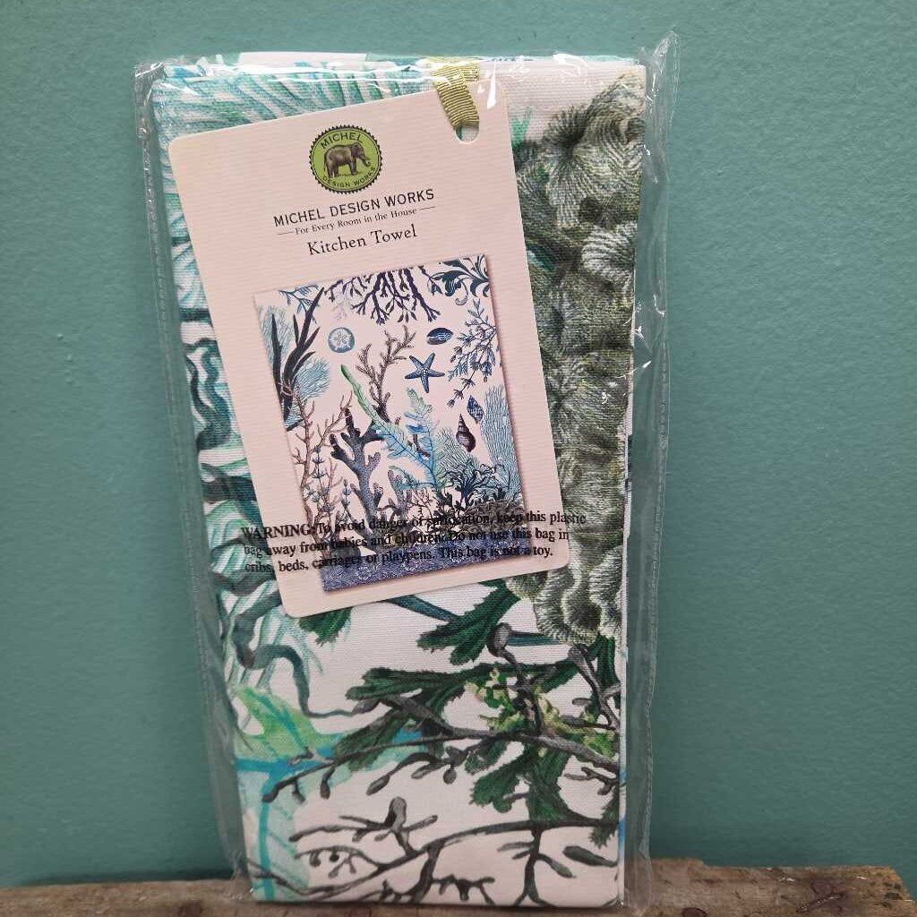 Michel Design Works %100 Cotton Kitchen Towel "Ocean Tide"