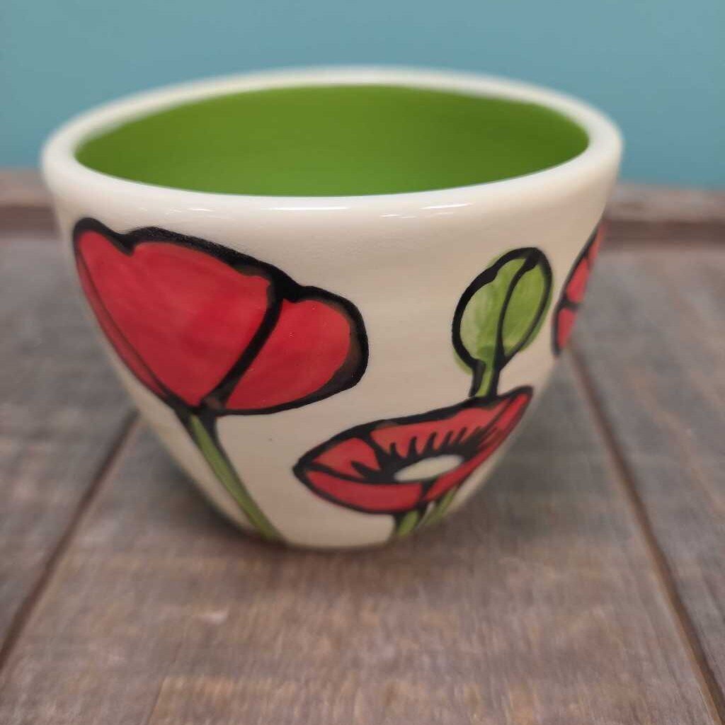 Lacey Pots Poppies Teacup