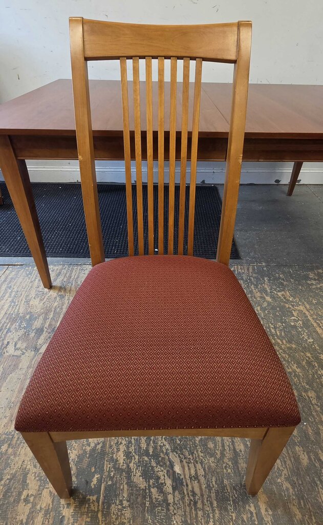 Ethan Allen American Impressions 68" Cherry Dining Table w/8 Upholstered Chairs