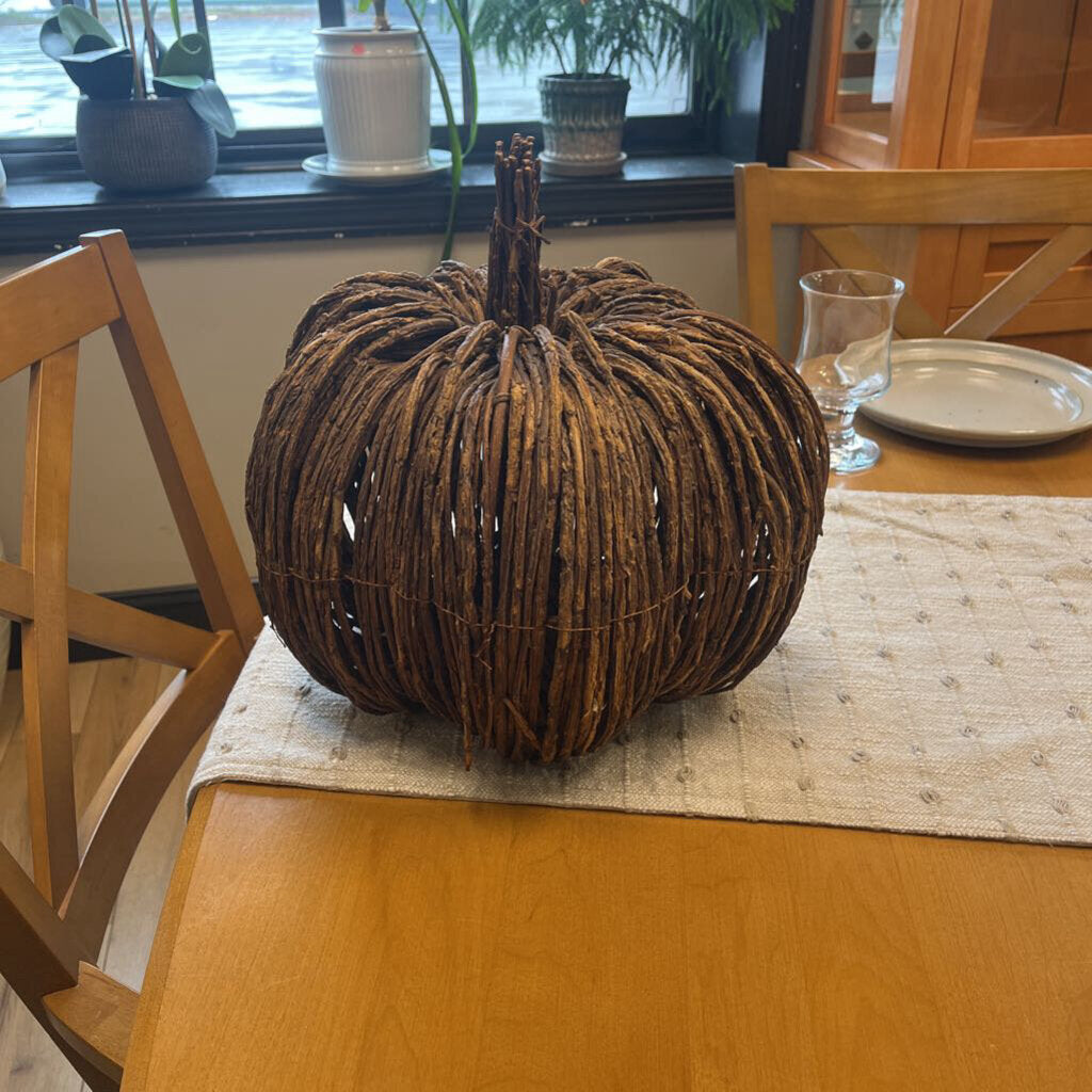 Decorative Twig Pumpkin