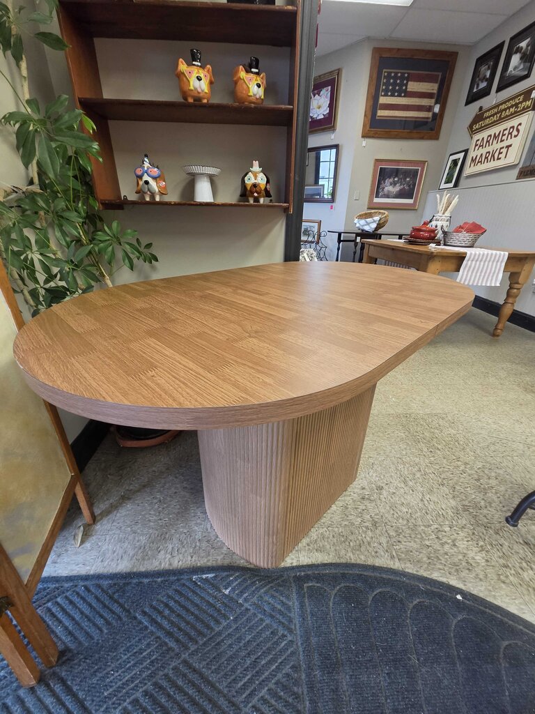 Round Dining Table with Pedestal Base