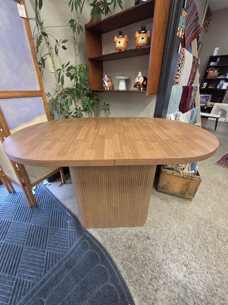Round Dining Table with Pedestal Base