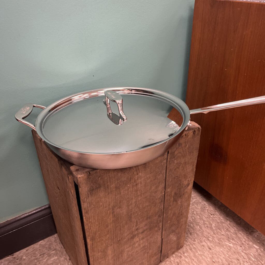 All-Clad 13" Stainless Steel Fry Pan w/Lid
