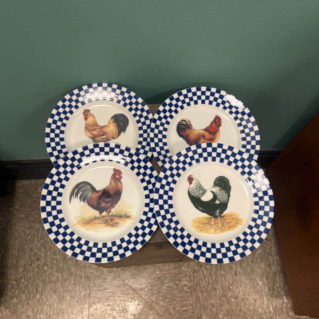 William Sonoma Chicken Plate Set (4)