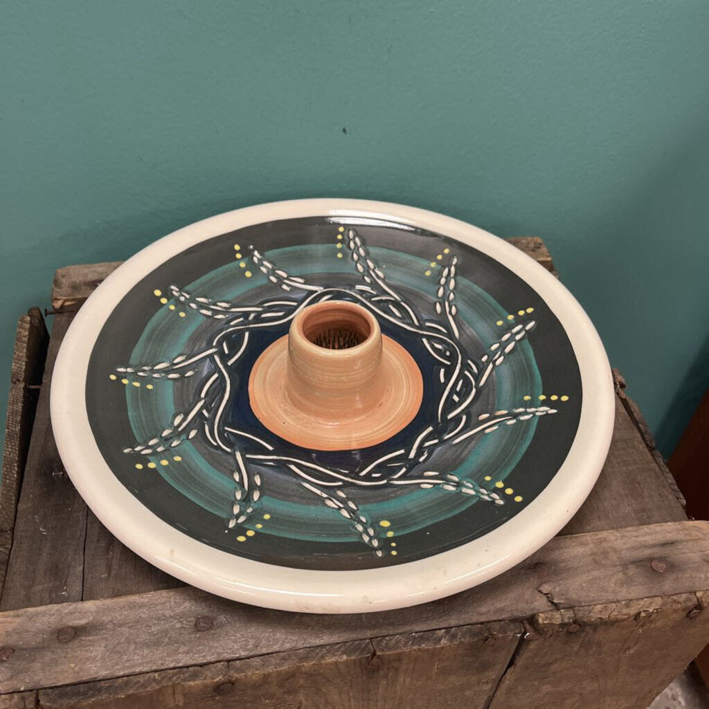Ikebana Server "Bird Works" Ceramic Flower Vase Display Tray