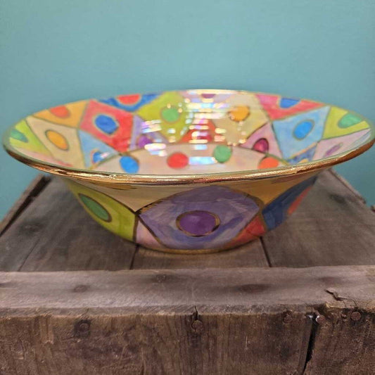 Mary Rose Young Geometric Design Serving Bowl