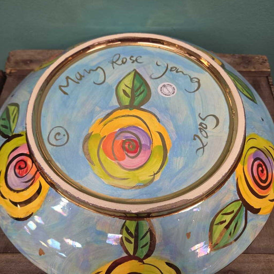 Mary Rose Young 11.25" Dinner Plate - Rose Edged (Blue)