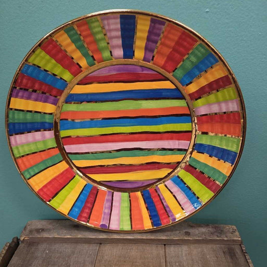 Mary Rose Young 11.25" Striped Dinner Plate