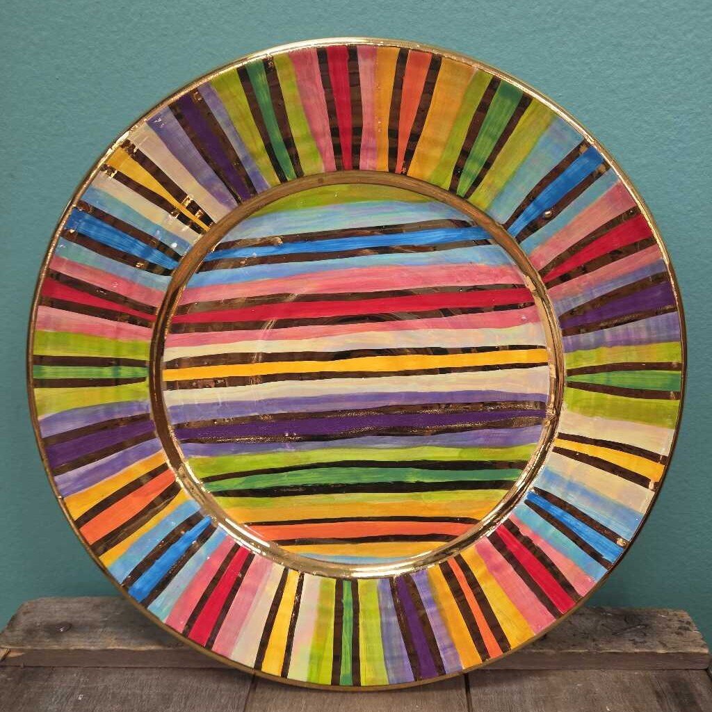 Mary Rose Young 10.5" Dinner Plate - Stripes