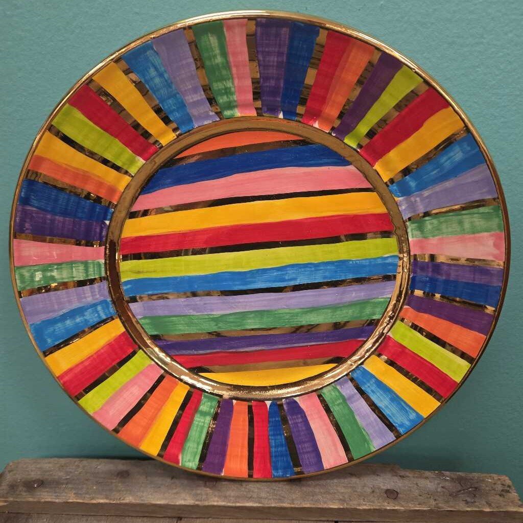 Mary Rose Young 10.5" Dinner Plate - Stripes