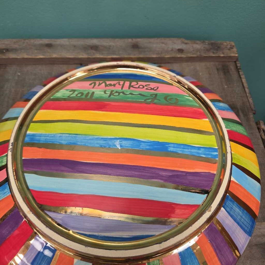 Mary Rose Young 10.5" Dinner Plate - Stripes