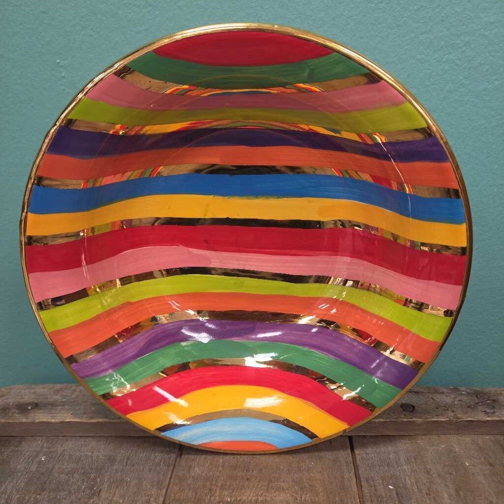 Mary Rose Young 8.25" Serving Bowl - Stripes