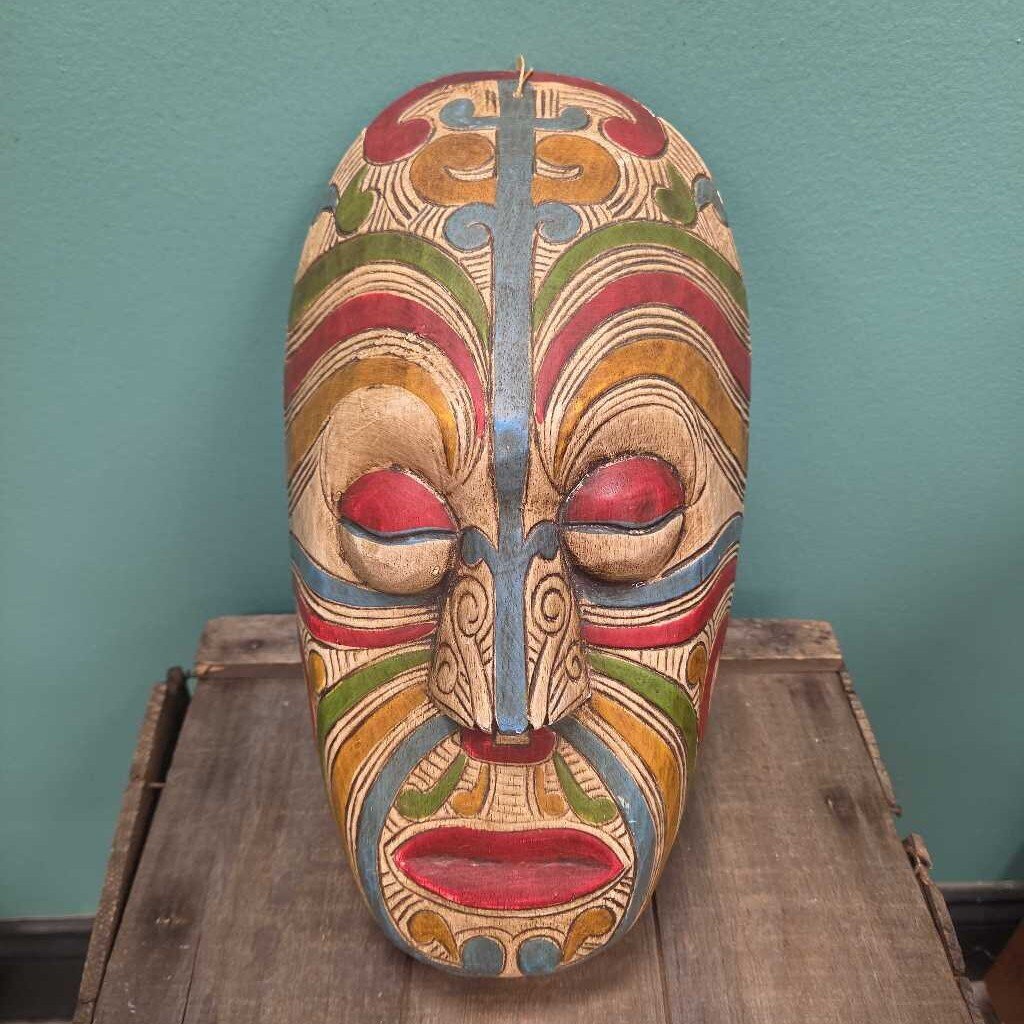 Indonesian Folk Art Wooden Mask