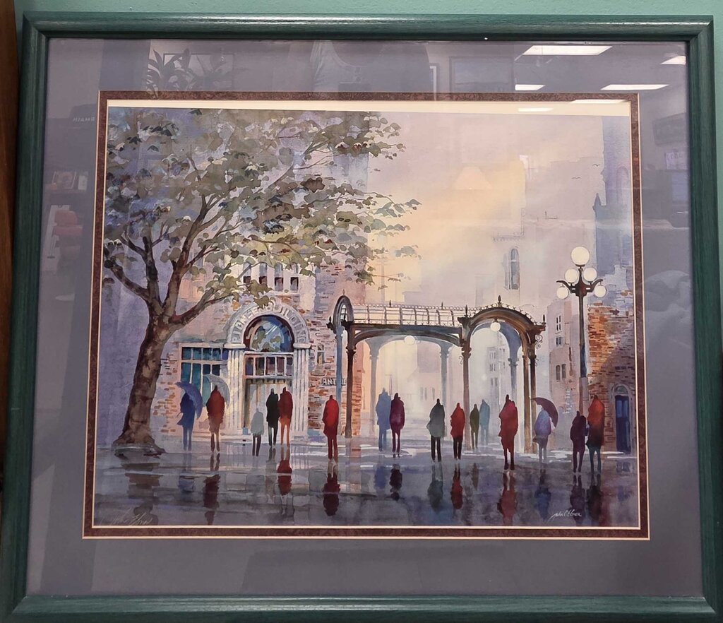 "The Color of Rain" Signed John C. Ebner Lithograph (COA)