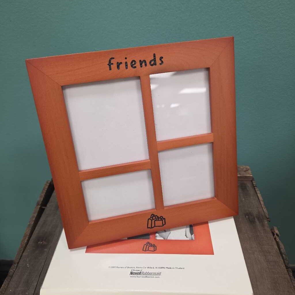 Rare Woods "Friends" 4x Picture Frame - NEW