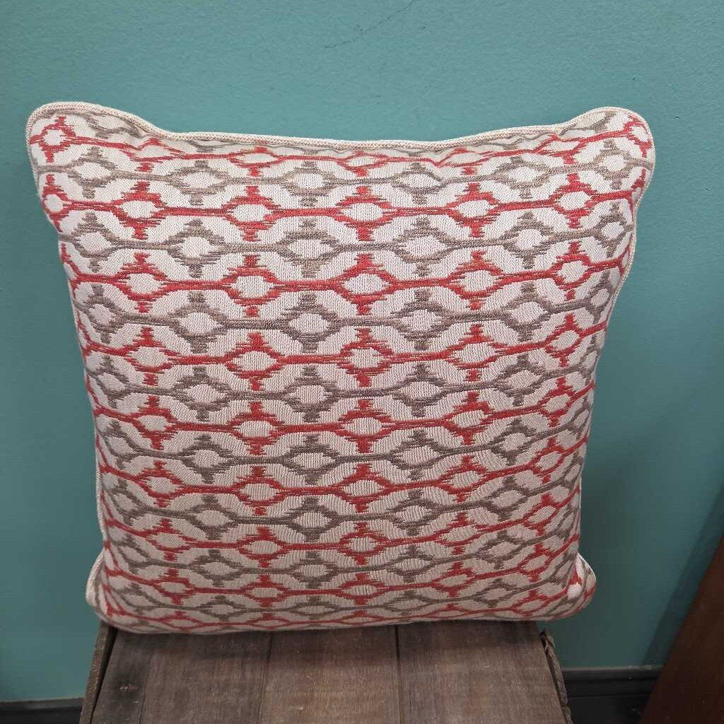 Geometric Pattered Decorative Pillow NEW (2 Available)