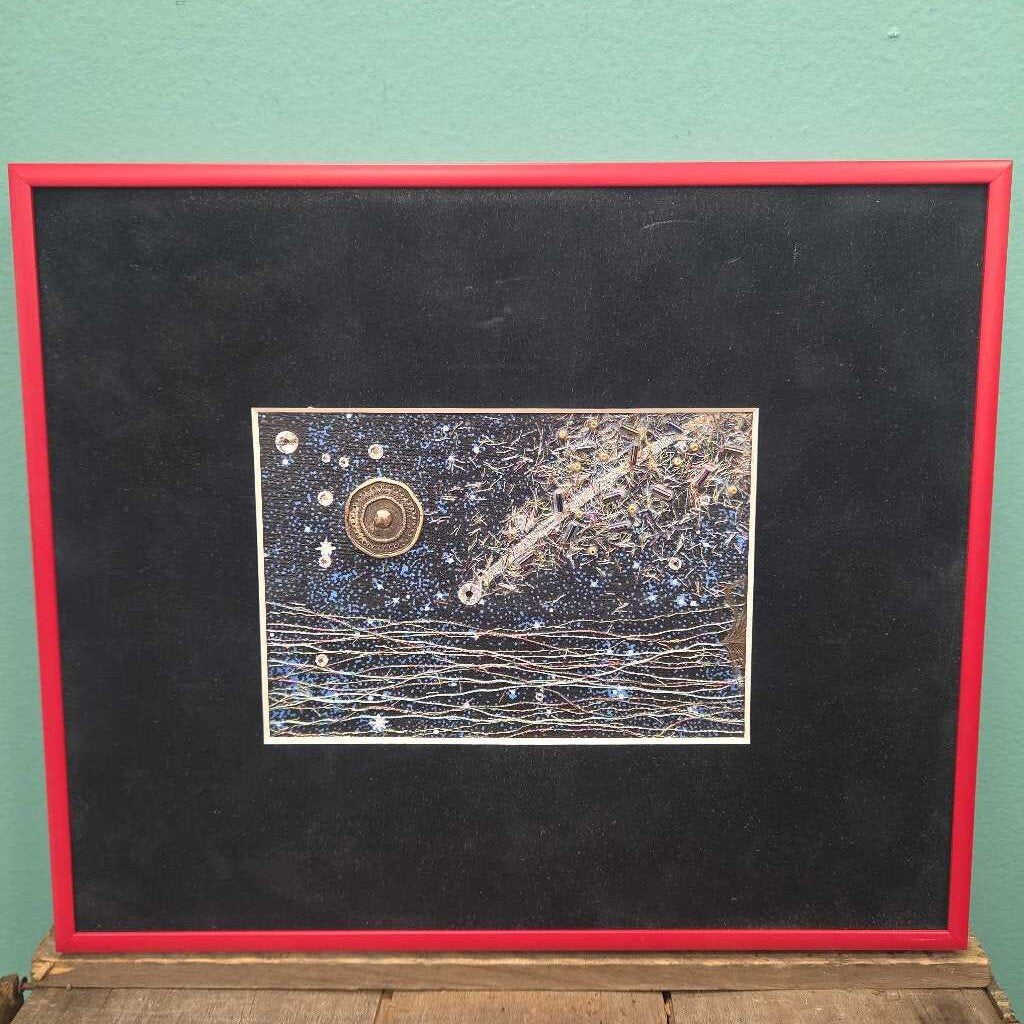 "Comos" Mixed Media Textile Art