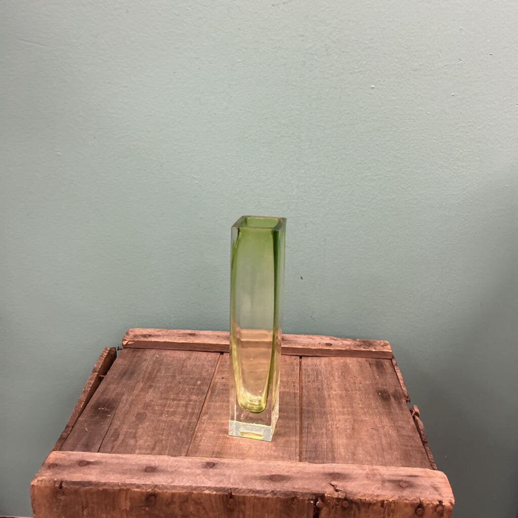 MCM Green Glass Vase